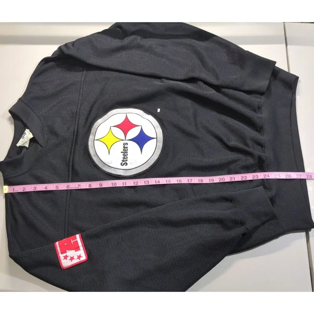Vintage Lee Sport Steelers Long Sleeve Shirt with AFC Patch L NFL Football